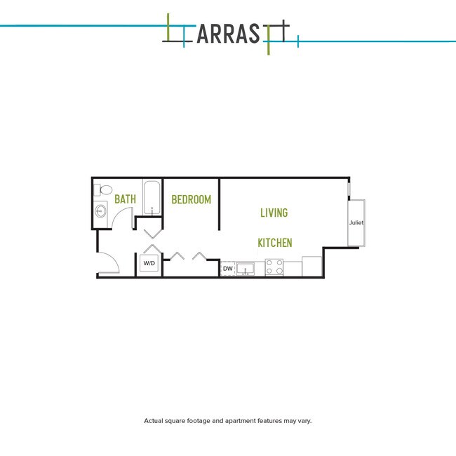 Studio A 2 1-907 floor plan
